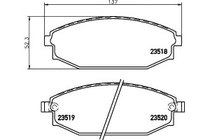Klocki Hamulcowe Mintex 58101m1a00 S2000100 Sb0001