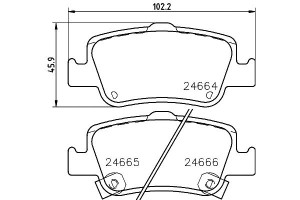 Klocki Hamulcowe Mintex 446602170 446602181 446602
