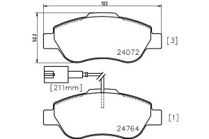 Klocki Hamulcowe Mintex 71773151 77364636 77365817