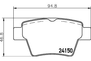 Klocki Hamulcowe Mintex 425322 425325 425399 42547
