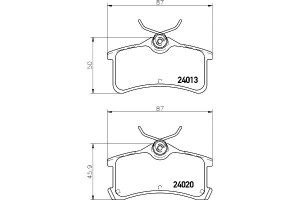 Klocki Hamulcowe Mintex 446602010 446620130 446602