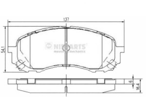 Klocki Hamulcowe Subaru Impreza 01> Nipparts Nippa