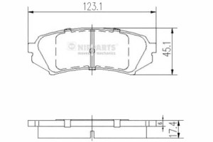 Klocki Hamulcowe Toyota Camry (_v30) 3.0 V6 Nippar