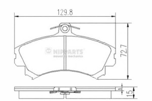 Klocki Hamulcowe Mitsubishi Carisma (da_) 1.8 16v