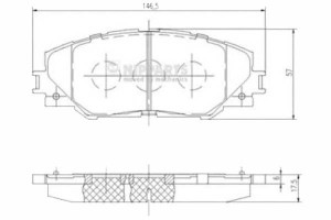 Klocki Hamulcowe Toyota Auris 1.8 Hsd Nipparts Nip