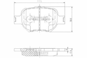 Klocki Hamulcowe Toyota Corolla 1.4 S.w. 01> Przód