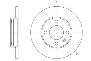Tarcze Hamulcowe 2szt 239x12 P 4-otw Audi 80 Seat