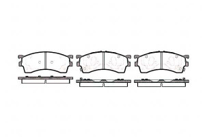Klocki Hamulcowe Mazda 626 Premacy 97-02 Gr.15.5mm