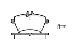 Klocki Hamulcowe Mercedes A-klasa W169 19mm Wva240