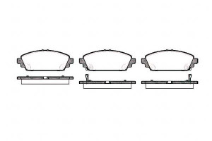 Klocki Hamulcowe Honda Accord Civic 17.2mm Wva2309