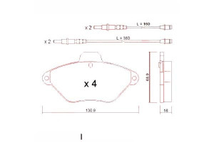 Klocki Hamulcowe Citroen Xantia 93-01 Z Czuj. Zimm