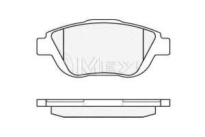 Klocki Hamulcowe Citroen Przód C3 Ds3 Meyle
