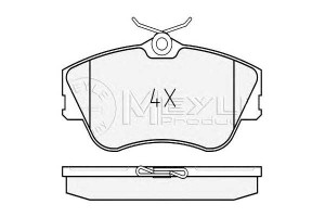 Klocki Hamulcowe Vw Przód T4 09 90 15 Meyle