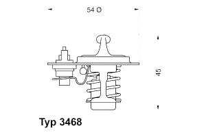 Termostat Opel 88c 1,7tds 92- Kia 2,0td Mazda 626