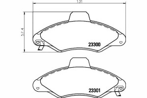 Klocki Hamulcowe Ford Przód Escort 90- Textar