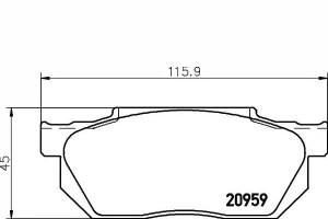 Klocki Hamulcowe Honda Civic Iv 1.3/1.4 10.87-09.9