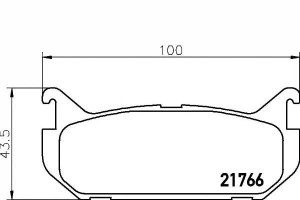 Klocki Hamulcowe Mazda Tył 626 92- Textar