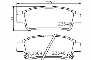Klocki Hamulcowe Toyota Tył Avensis Verso 01- 2,0d