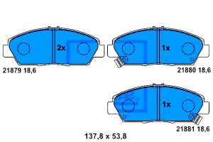 Klocki Hamulcowe Acura Tl Honda Accord V Prelude I