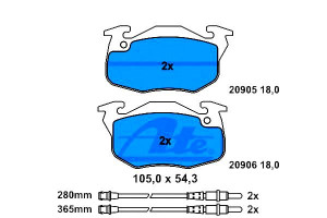 Klocki Hamulcowe Citroen Ax C15 Zx Peugeot 306 1.1