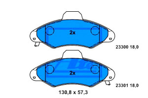 Klocki Hamulcowe Ford Escort '91 Express Escort '9