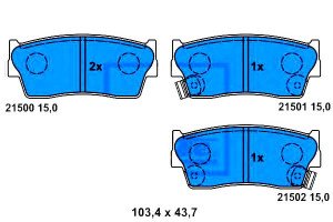 Klocki Hamulcowe Suzuki Vitara X-90 1.6 07.88-03.9