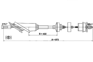 Linka Sprzęgła Citroen Saxo Peugeot 106 I 106 Ii 1
