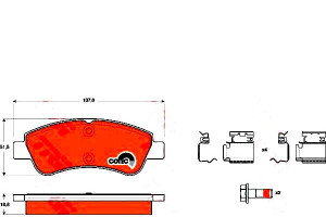 Klocki Hamulcowe Citroen Przód Berlingo C2 C3 Ds3