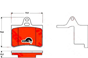 Klocki Hamulcowe Citroen Tył C5 Trw
