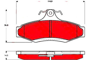 Klocki Hamulcowe Daewoo Tył Musso Trw