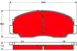 Klocki Hamulcowe Daihatsu Przód Rocky. Trw