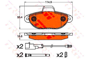 Klocki Hamulcowe Fiat Przód Punto Sc 500 Ka 1 Czuj