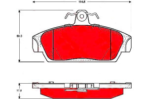 Klocki Hamulcowe Mg Przód Mg Tf 02-09 Mgf 95-02 Tr
