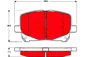Klocki Hamulcowe Toyota Przód Previa 2,0 D-4d 2,4
