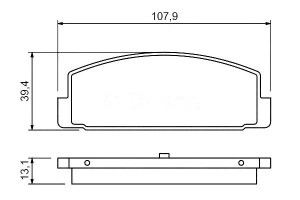 Klocki Hamulcowe Mazda Tył 626 Bosch