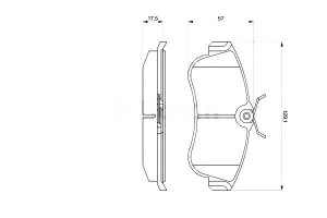 Klocki Hamulcowe Nissan Przód Primera Bosch