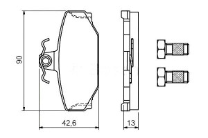 Klocki Hamulcowe Volvo Tył S70 S90 Bosch