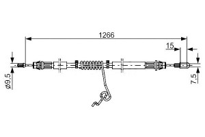 Linka Hamulca Ręcznego Ford Transit 2,2tdci 06- Pr