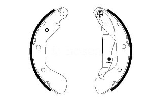Szczęki Hamulcowe Opel Corsa C 00- Bosch