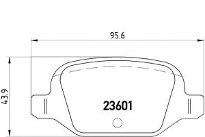 Klocki Hamulcowe Fiat Punto 1.8 99- Tył Brembo