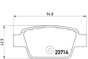Klocki Hamulcowe Fiat Stilo 01- Tył Brembo