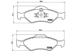 Klocki Hamulcowe Ford Fiesta Ka 00- Brembo