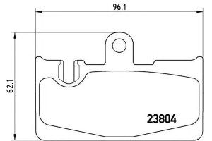 Klocki Hamulcowe Lexus Ls430 00- Tył Brembo