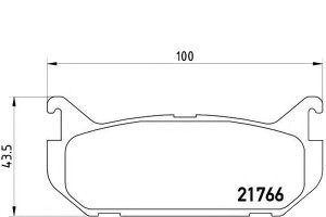 Klocki Hamulcowe Mazda 626 91-97 Tył Brembo