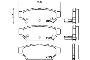 Klocki Hamulcowe Mitsubishi Carisma 95-00 Tył Brem