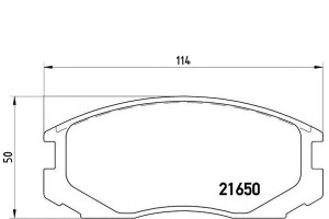 Klocki Hamulcowe Mitsubishi Colt Lancer Galant Bre