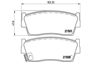Klocki Hamulcowe Suzuki Vitara 88-98 Brembo