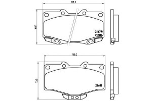 Klocki Hamulcowe Toyota Hilux 88-94 Brembo