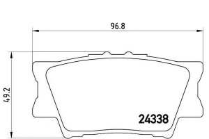Klocki Hamulcowe Toyota Rav 4 06- Tył Brembo