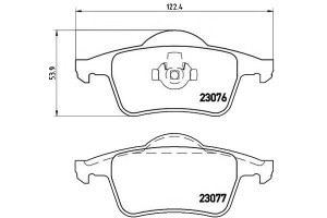 Klocki Hamulcowe Volvo S60 S80 98- Tył Brembo